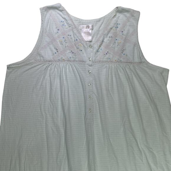 Secret Treasures Sleeveless Light Green Nightgown L 12/14 - Picture 2 of 11